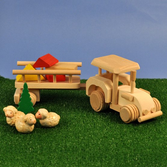 Zabawka drewniana- Traktor
